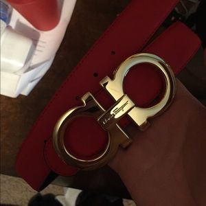 Salvatore Ferragamo Reversible Red and Black Belt